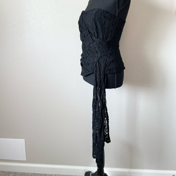 Anthropologie Mare Mare Corseted Lace long asymmetrical Tube Top - Picture 9 of 14
